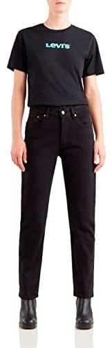 Levi's 501 Crop Vaqueros, Black Sprout, 31W / 26L Mujer