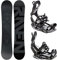 RAVEN Snowboard Set: Snowboard Solid Steel + Bindung Fastec FT360 Black (161cm + FT360 Black L)