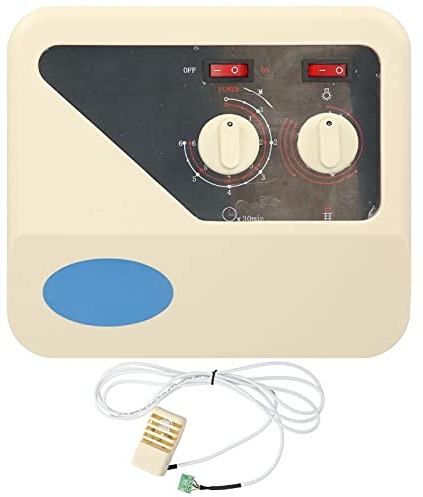 Duokon PP-Kunststoff Saunaofen Externer Controller mit Temperaturfühlerkabel für 3-9KW Saunaofen 220V