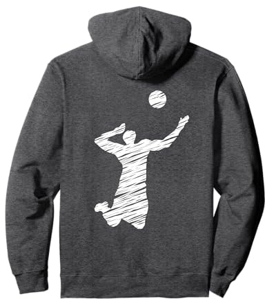 Volleyball Volleyballer Männer Herren Pullover Hoodie