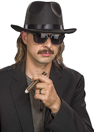 Udo Haarteil lange braune Haare auf einem Gummiband Rocker Sänger Star