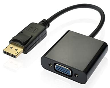 Bolwins B64S DisplayPort auf VGA Adapter – 1080P DP zu VGA Stecker-Buchse Kabel, 25 cm für Monitor und Laptop