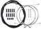 SURIEEN Universal Inner Brake Cable Housing Kit with Bike Cable Ends for Mountain and Road Bikes (Black)