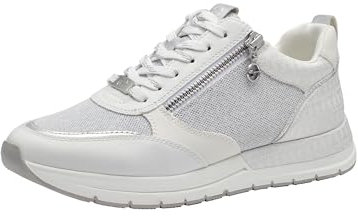 Tamaris Schnürer Damen Vegan sportlich weiß,EU 42