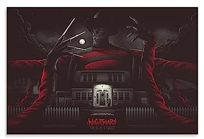 BAOCE Poster A Nightmare on Elm Street (17), Wandkunst, Poster, Scroll auf Leinwand, Bild, Wohnzimmer, Dekoration, Zuhause, 20 x 30 cm
