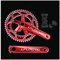 LHHL Bicicletas Plegables Platos Y Bielas 130BCD Integrado Hueco Bielas 39-53T Plato Doble Compatible con 9/10/11 Velocidad con BB (Color : Red 170mm, Size : 53-39T)