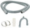EMNIMQ Universal Drain Hose Extension Kit for Washing Machine, Dishwasher & Dryer, 1.5m, 24mm, Gray, PP, 1 Pack
