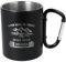 Spruchreif | Doppelwandige Edelstahltasse mit Karabinerhaken und hochwertiger Gravur | Geschenk Radfahrer Mountainbiker | Radsport Geschenke - 300 ml