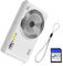 Fotocamera digitale FHD 4K 44MP con scheda SD da 64 GB Zoom digitale 16X 2024 Punto e Scatta Fotocamere digitali 1080P Economico Semplice Compatta Portatile Piccola Fotocamera Vintage Regali per