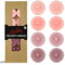 Tealights Candles Scented Tea Lights,24 Pack Gradient Pink Rounded Handmade Candles Light Dripless Rose Candle Bulk 7 Hours Burn Small Candle for Women's Gift Party Dinner Wedding Holiday Decor