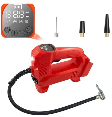 EID Battery Compressor Wireless Inflator for Einhell Power X-Change 18 V Battery, Electric Air Pump, 150 PSI Portable Air Compressor with LED Digital Pressure Display for Car, Motorcycle, Bicycle