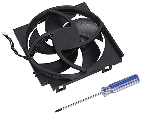 Rankomu Coolerfor Xbox ABS Internal Cooling Fan for Xbox ONE S, OEM 5 Blades, 4 Pin, Efficient Cooler for Gaming Console, Compatible with Xbox ONE S