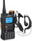 eSynic Professional Two Way Radio 5R PRO 999 Channel 3-5km Long Range Walkie Talkie for adult Support LCD Display Dual Band DTMF FM Scrambler VHF & UHF AM FM Two Way Radio -USB C Charging