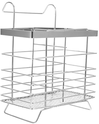 CHILDWEET Contenedor De Cubiertos De Acero Inoxidable Diseño Colgante y Escurridor Para Utensilios De Cocina Organizador Moderno De Cubiertos Para Cocinas Espacio