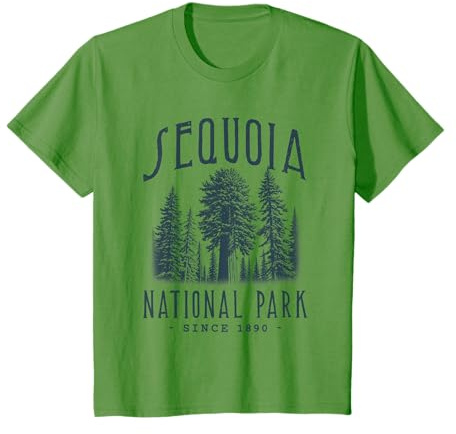 SEQUOIA NATIONAL PARK, CALIFORNIA. CAMPING, HIKER, VINTAGE T-Shirt