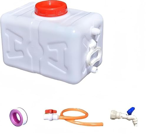 CMBJXL Large Capacity Water Tank with Faucet and water pipe for Household and Outdoor Use - portable plastic water storage cube
