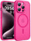 TOCOL Cover Magnetica per iPhone 15 Pro 6,1 Pollic, Compatibile con MagSafe, Protezione Fotocamera Integrata, Custodia Antiurto Traslucida Opaca, Rosa Caldo
