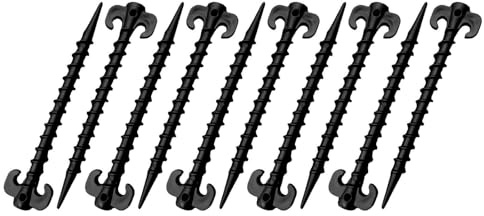 Dawutocap 10 Pcs Kunststoffzeltstifte Hochleistungs Plastik Zeltnägel Zum Befestigen Von Camping Zelt Regen Planen Garten Markise Stiften Für Den Outdoor