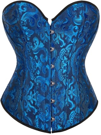 KUOSE Damen Vintage Halloween Korsett Bauchweg Corsage Top Übergrößen