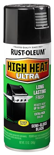 Rust-Oleum 241169 High Heat Ultra Spray Paint, 12 oz, Black
