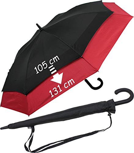 iX-brella expandierender Stockschirm mit Automatik Move to XXL - schwarz-rot