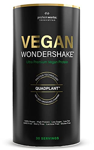 Protein Works - Vegan Wondershake, Vegan Protein Shake, High-Protein Plant-Based Nutrition, 30 Servings,Vanilla Crème, 750g