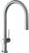 hansgrohe Talis M54 Miscelatore cucina monocomando 210, bocca d'erogazione estraibile, 1 getto, sBox, cromo, 72803000