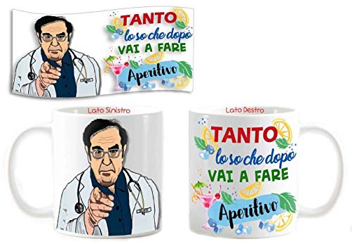 csm informatica Tazza Mug personalizzabile adatta a dottor Nowzaradan so che dopo vai a fare Aperitivo