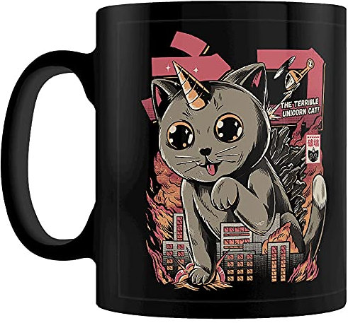 Pyramid International – Mug en céramique – Ilustrata - Catzilla – 315ml – Idée cadeau anniversaire - Licence officielle