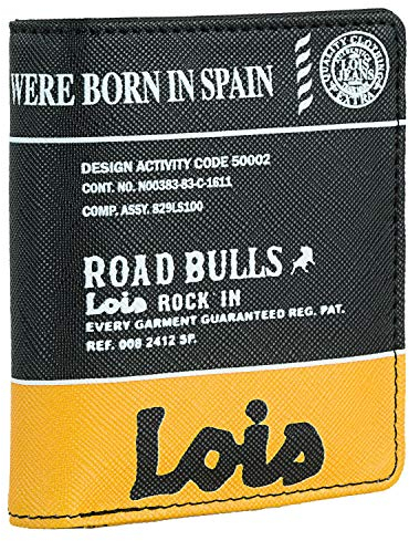 Lois - Portmonee Jungen Teenager, Geldbeutel Jugendliche Jungen, Portemonnaie Stoff, Geldbeutel Jungen, Portemonnaie Jungen Teenager - Robust & Stylisch, Schwarz