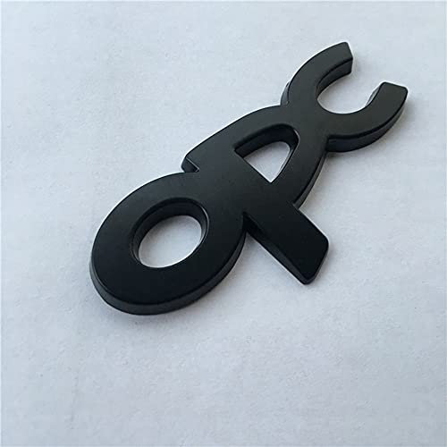 DDDXF Aufkleber Emblem,3D Metall OPC Abzeichen Aufkleber Für OPEL Mokka Corsa Meriva Zafira Astra J H G Vectra Antara Insignia,Schwarz