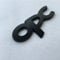 DDDXF Aufkleber Emblem,3D Metall OPC Abzeichen Aufkleber Für OPEL Mokka Corsa Meriva Zafira Astra J H G Vectra Antara Insignia,Schwarz