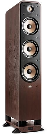 Polk Signature Elite ES60 Tower Speakers - Hi-Res Audio Certified, Dolby Atmos & DTS:X Compatible, 1 Tweeters & Three 6.5 Woofers, Power Port Technology for Effortless Bass, Modern