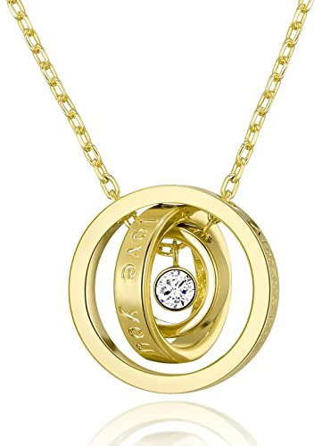 Philip Jones Gold Plated Always My Mother Quote Necklace Created with Zircondia® Crystals