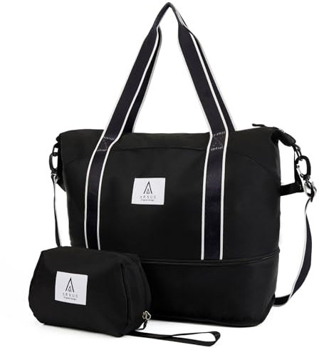 Arxus Bolsa de Viaje Grande Impermeable y Expansible para Mujeres, Fin de Semana, Avión, Gimnasio y Deportes