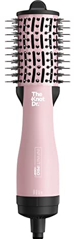 INFINITIPRO BY CONAIR The Knot Dr. All-in-One Travel Friendly Oval Dryer Brush, Hair Dryer & Volumizer, Hot Air Brush