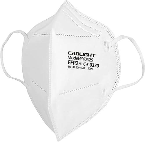 DOC CRD Light FFP2 - Atemschutzmaske Erwachsene Hochwertiger Stoff Mund-Nasen-Maske 1500er Pack-Partikelfiltrierende Halbmaske
