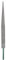 sourcing map Bois Dur Lime 12 Haute Carbone Acier Durci Fine Dents Travail du Bois Main Râpe pour Sculpture