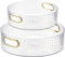 2 Piezas Especiero Giratorio, Giratorio Organizador de Armario Lazy Susan 360° Plato Giratorio Soporte Giratorio para Condimentos para Botellas, Frutas, Cosmético, Armario, Despensa (Blanco)