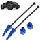 Stahl-Antriebswelle vorne und hinten, universelle Antriebswelle, Update 10 mm, CVD, kompatibel mit Traxxas 1/5 X-MAXX 8S 7750X 7768 RC Auto-Antriebswellen, Update Teile, Blau