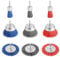 9pcs Nylon Wire Wheel & Cup Brush Set for Drill, 3 Sizes Abrasive Brush with 1/4in Hex Shank for Cleaning Sanding Drill Scrub Brush Attachment Remove Paint 80/100/240 Grit