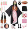 YYDSXK Nezuko Tanjirou Cosplay, Nezuko Tanjirou Kochou Shinobu Mitsuri Kostüm Set, Kimono Cape Ensemble, Geschenk für Kinder, Nezuko Tanjiro Kostüm für Karneval Halloween Weihnachten