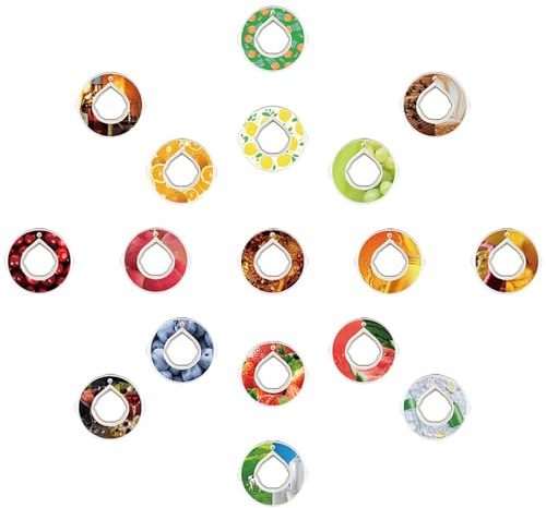 LYY-tattoo 20 Pcs Capsules Aromatisées, Dosettes de Saveur Créative, Capsule de Goût de Bouteille D'eau Gonflable, pour la Gym Course à Pied (Pas de Bouteille)