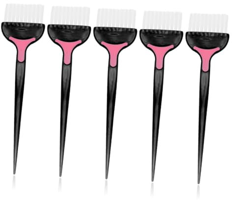 MUSISALY 5pièces Brosse à Teinture Pour Cheveux Lot De Outil De Barbier Pour Salon De Coiffure Et Maison Accessoires De Coloration Cheveux