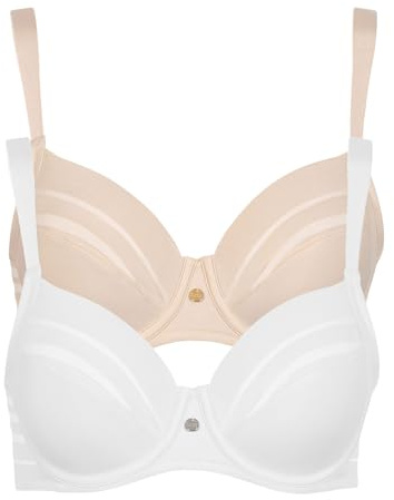 Lisca 2er Pack Bügel BH Alegra 020147 Gr. 85E in Skin-White