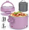 Czoele 100W Électrique Gamelle Chauffante Boîte à Lunch 1000ml Lunch Box Gamelle Chauffant Boite Repas Alimentaire 220V 12V 24V en Acier Inoxydable Thermique Amovible Convient pour Voiture Camionet