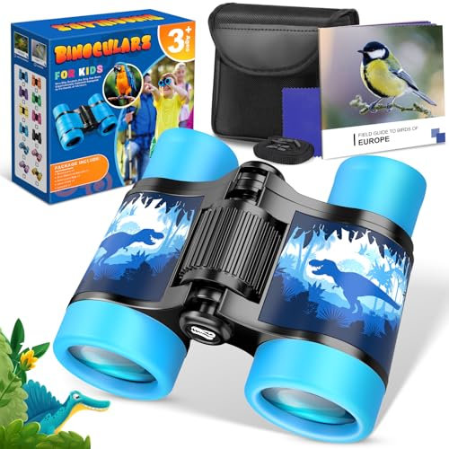 Fernglas für Kinder,Geschenke für Kinder Spielzeug ab 3 4 5-12 Jahre Jungen Geschenk Junge 4-12 Jahre Kinder Fernglas Detektiv Set Outdoor Spielzeug für Kinder Dinosaurier