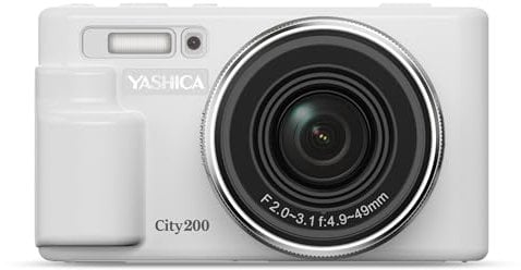 YASHICA City 200 4K Digital Camera for Photography Digital Camera with 4X Zoom, Auto Focus + Manual Focus, Supports Micro SD Cards, Mini Camera