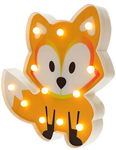 DOITOOL Little Fox Einstelllampe Lichter Nacht Lampen Fuchs Raumlicht Kawaii Lampe Pvc
