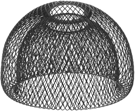 Abat-jour Suspendu en Fer Noir à Structure Ajourée pour Luminaire | Installation Flexible, Design Diy, Adapté aux Îlots Cuisine Retouches de Plafonniers et Suspensions